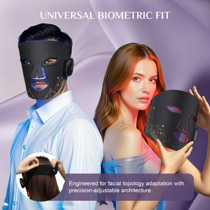 Red Light Therapy Mask for Face, Glow Wireless LED Face Mask Light Therapy with Near-Infrared Red Light (NIR), Body Beauty Machine for Care at Home