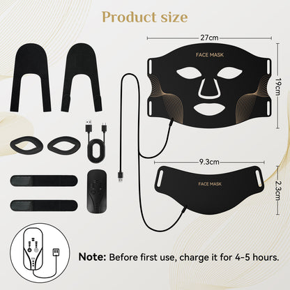 LED Light Therapy Mask Skin Care, LEDs face mask & neck mask Red - Wavelength for Home Use– Advanced Skincare Made Easy