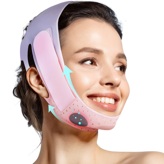 JUSRON V Line Face Strap, Soft Silicone Chin Strap-The Secret Weapon for Sculpting Facial Contours