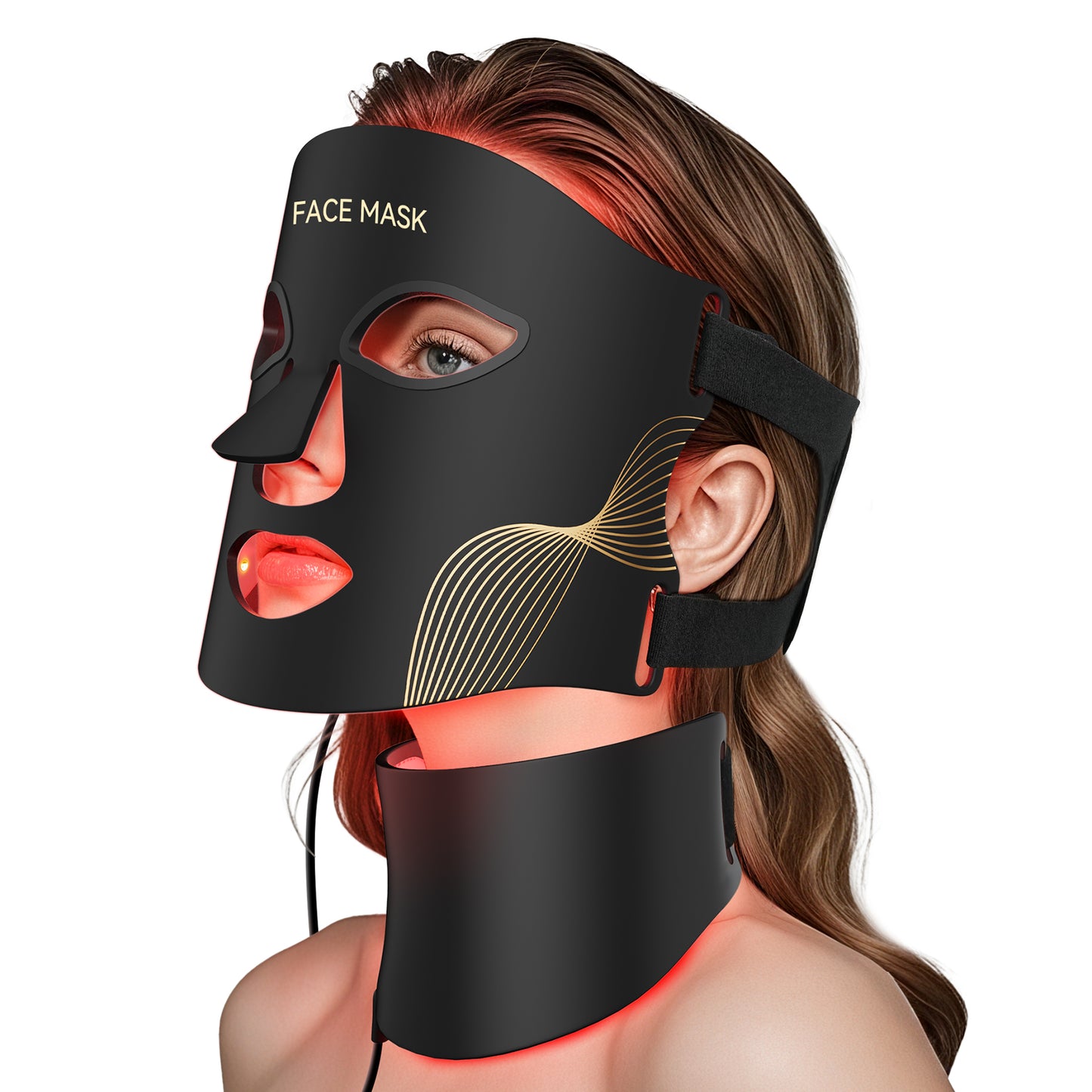 LED Light Therapy Mask Skin Care, LEDs face mask & neck mask Red - Wavelength for Home Use– Advanced Skincare Made Easy