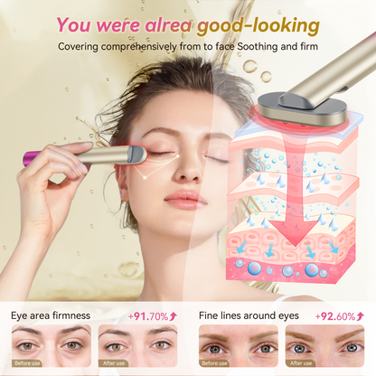 7 in 1 Red-Light-Therapy，Red Light Therapy for Face Eye Skincare Equipment at Home，Red for Skincare & Blue Rejuvenation Tool (Rose Purple)