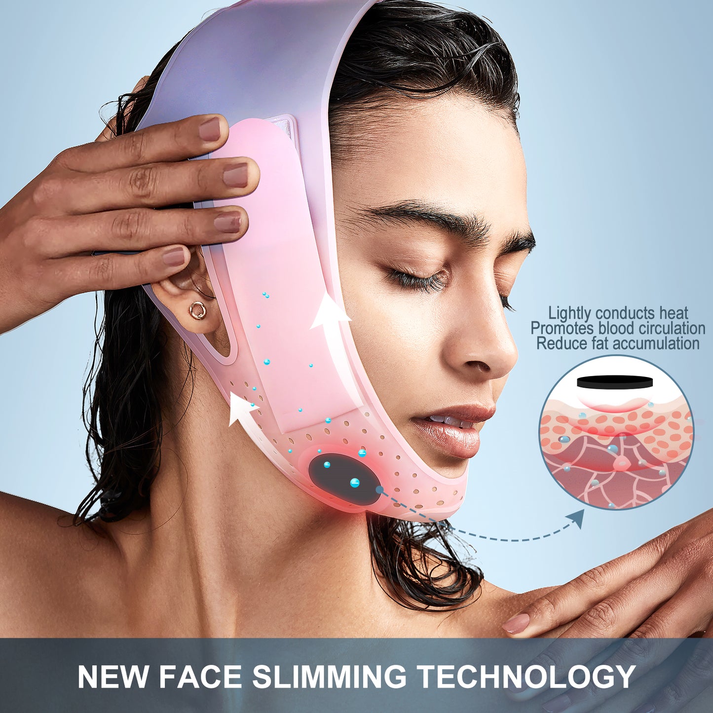 JUSRON V Line Face Strap, The Secret Weapon for Sculpting Facial Contours