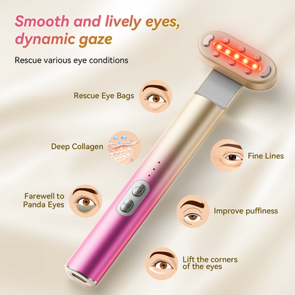 7 in 1 Red-Light-Therapy，Red Light Therapy for Face Eye Skincare Equipment at Home，Red for Skincare & Blue Rejuvenation Tool (Rose Purple)