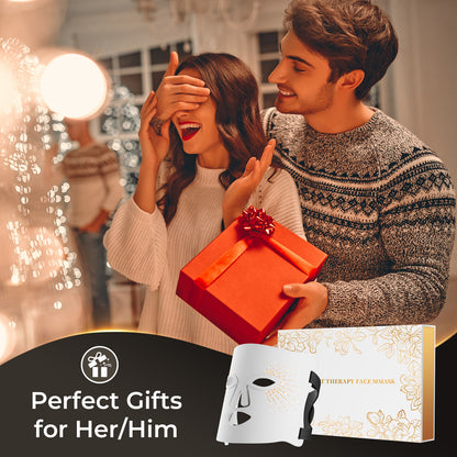 Red Light Therapy for Face-LED Face Mask Light Therapy with 3 Gears,2500mAh Battery,Remote Control,Infrared Red Light Therapy Mask for Home Working Travel Yoga Sleep